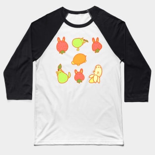 Fruit animals illustration Baseball T-Shirt